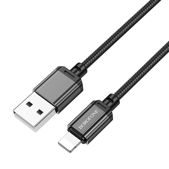 Borofone Kabel BX87 Sharp - USB na Lightning - 2,4A 1 metr czarny