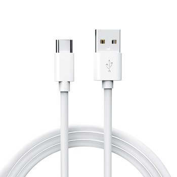 Kabel - USB na Typ C - 1 Metr BIAŁY (fast charge)