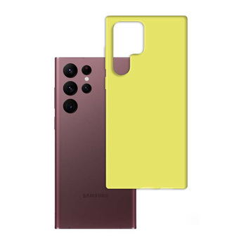 Etui 3MK Matt Case do Samsung Galaxy S23 Ultra limonkowy
