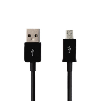 Kabel - USB na Micro USB - długa końcówka 8mm CZARNY (fast charge)