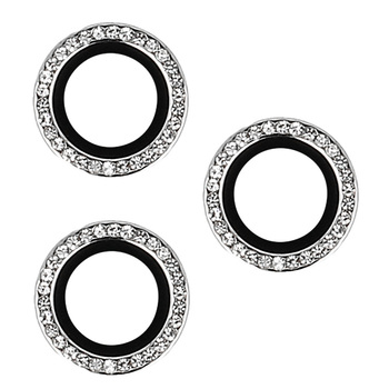 Hartowane szkło HARD DIAMOND na aparat (LENS) do Iphone 14 Pro/14 Pro Max srebrne (3 sztuki)