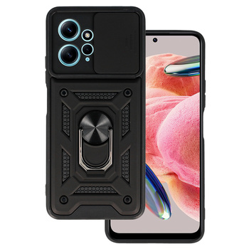 Slide Camera Armor Case do Xiaomi Redmi Note 12 4G Czarny