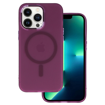 Magnetic Frosted Case do Iphone 13 Pro Fioletowy