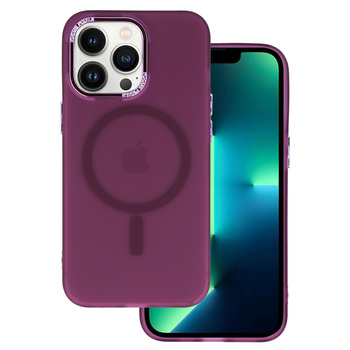 Magnetic Frosted Case do Iphone 14 Plus Fioletowy