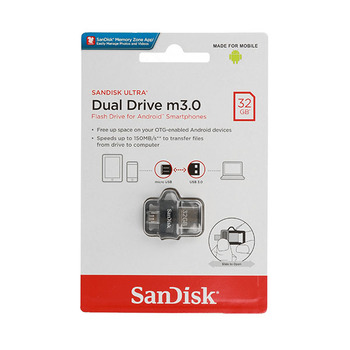 Pendrive SANDISK ULTRA DUAL DRIVE m3.0 -  64GB 150MB/s - USB 3.0 / Micro USB