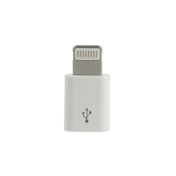 Adapter ładowarki - Micro USB na Lightning - Biały