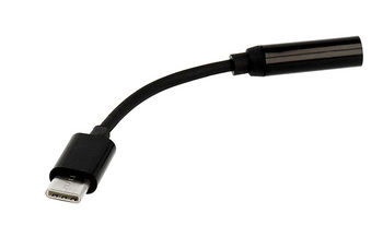 Adapter słuchawek - Typ C na jack 3,5mm - Czarny