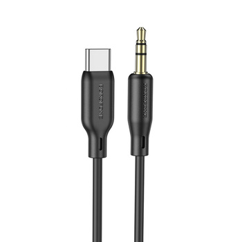 Borofone Cable BL18 - jack 3,5mm to Type C - 1 metr black