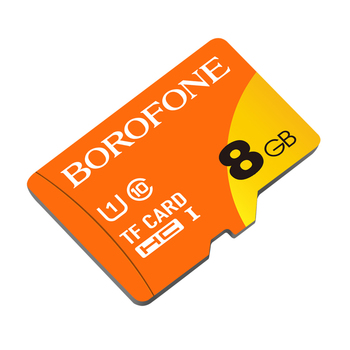 Borofone Karta pamięci MicroSD   8GB SDHC Class10 75MB/s