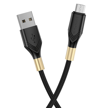 Borofone Kabel BX92 Advantage - USB na Micro USB - 2,4A 1 metr czarny