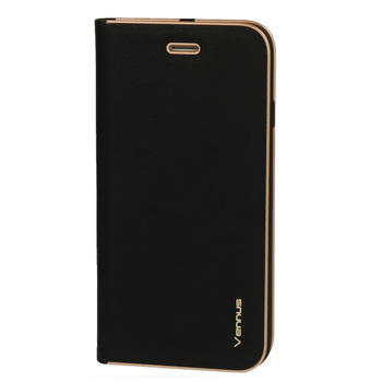 Kabura Vennus Book z ramką do Iphone 15 Plus czarna