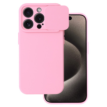 Camshield Soft do Iphone 15 Pro Jasnoróżowy
