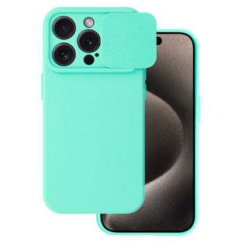 Camshield Soft do Iphone 15 Pro Miętowy