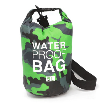 Wodoszczelna torba worek Dry Bag Typ 1 5L zielony moro