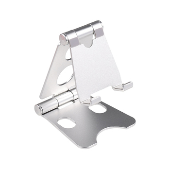 Desktop holder, stand for phone, tablet Type 3 silver