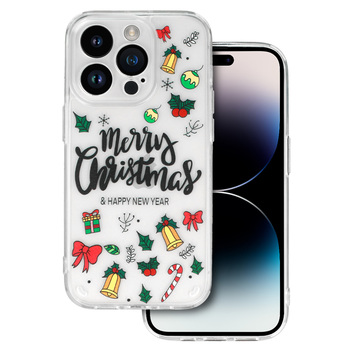 TEL PROTECT Christmas Case do Iphone 12 Wzór 3 Clear