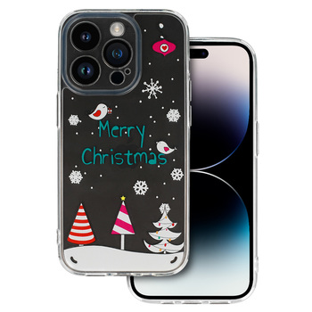 TEL PROTECT Christmas Case do Iphone 12 Wzór 4 Clear
