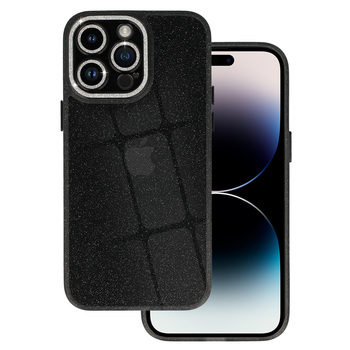 Liquid Glitter Camera Case do Iphone 13 Pro czarny