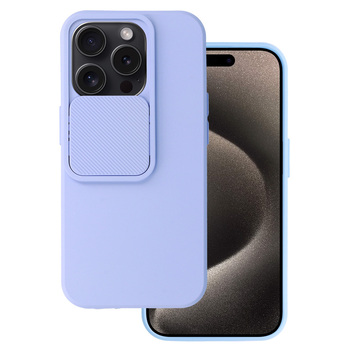 Camshield Soft do Iphone 15 Pro Jasnofioletowy