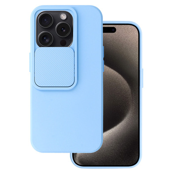 Camshield Soft do Iphone 15 Pro Jasnoniebieski