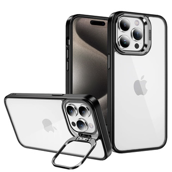 Tel Protect Kickstand case + szkło na aparat (lens) do Iphone 11 Pro czarny