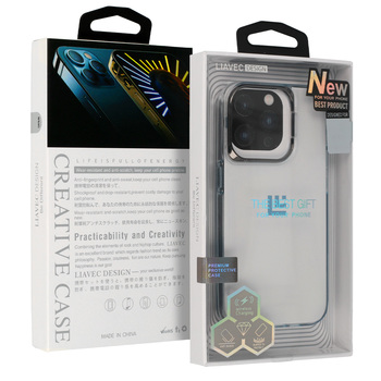 Transparent TPU Case do Iphone 15 Plus czarny