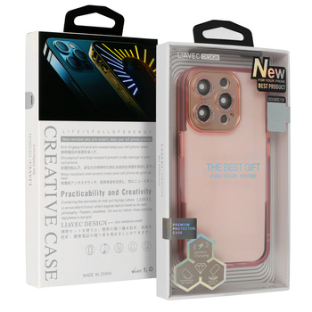 Liavec AG Matte Series Case do Iphone 15 Pro jasnoróżowy