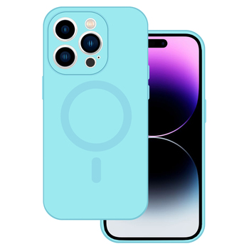 TEL PROTECT MagSilicone Case do Iphone 14 Jasnoniebieski