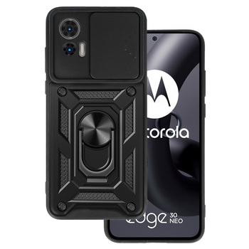 Slide Camera Armor Case for Motorola Edge 30 Neo 5G Black