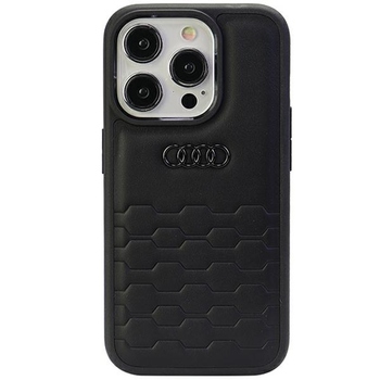 Oryginalne Etui AUDI hardcase GT Synthetic Leather AU-TPUPCIP15PM-GT/D2-BK do Iphone 15 Pro Max czarny