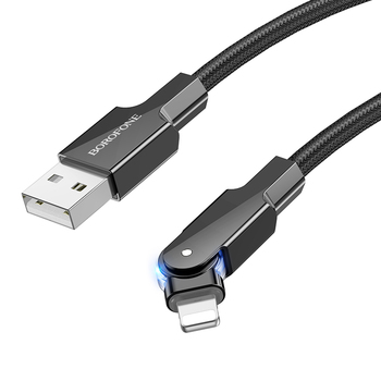 Borofone Kabel BU41 Kelly - USB na Lightning - 2,4A 1,2 metra czarny