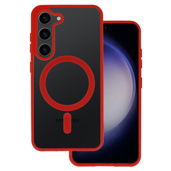 Acrylic Color Magsafe Case do Samsung Galaxy S22 czerwony