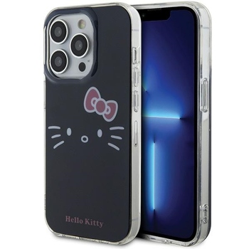 Oryginalne Etui HELLO KITTY hardcase IML Kitty Face HKHCP15LHKHLK do Iphone 15 Pro czarne