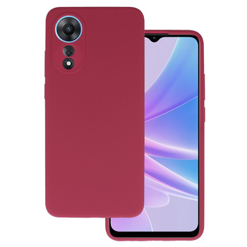 Silicone Lite Case for Oppo A78 4G burgundy