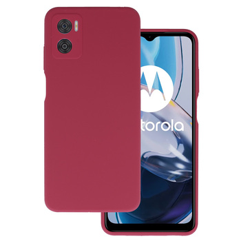 Silicone Lite Case do Motorola Moto E22/E22i bordowy