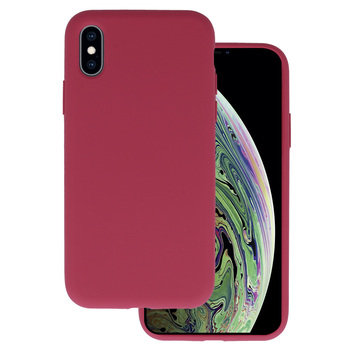 Silicone Lite Case do Iphone X/XS bordowy