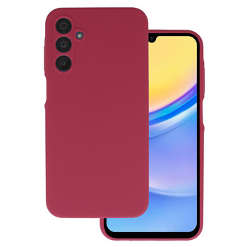 Silicone Lite Case do Samsung Galaxy A15 4G/5G bordowy