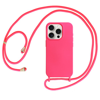 Strap Silicone Case do Iphone 14 Pro Max wzór 1 różowy