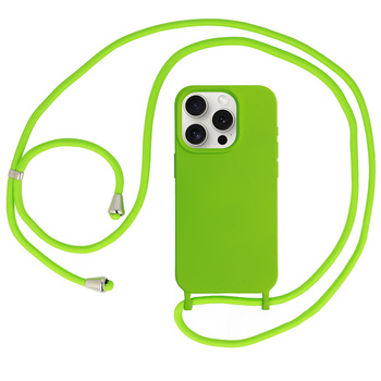 Strap Silicone Case do Iphone 15 Plus wzór 1 zielony