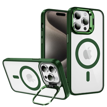 Tel Protect Kickstand Magsafe Case do Iphone 13 Pro Max zielony