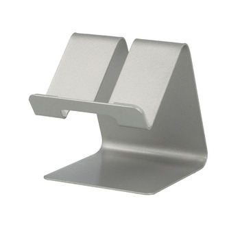 Desktop holder S014 metal, for phone silver