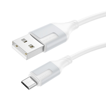 Borofone Kabel BX101 Creator - USB na Micro USB - 2,4A 1 metr biały