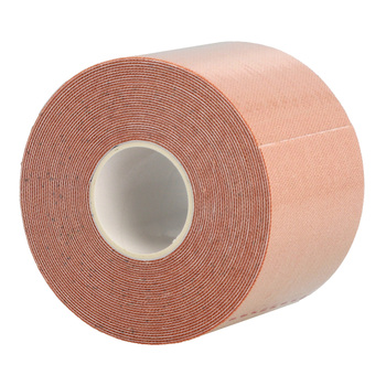 Taśma kinezjologiczna do tapingu, plastry 5 cm, 5 metrów beżowa