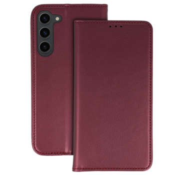 Kabura Smart Magneto do Samsung Galaxy S23 Plus burgundowa