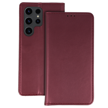 Kabura Smart Magneto do Samsung Galaxy S23 Ultra burgundowa