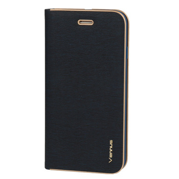 Kabura Vennus Book z ramką do Samsung Galaxy S24 granatowa