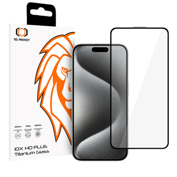 Hartowane szkło Tel Protect 10X HD Plus Titanium do Iphone 15 Pro