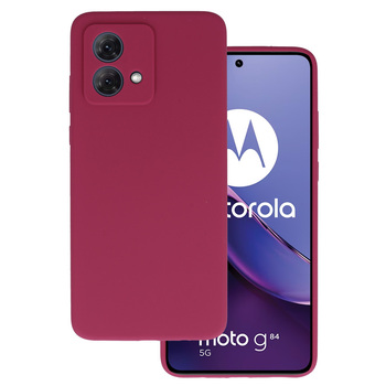 Silicone Lite Case do Motorola Moto G84 5G bordowy