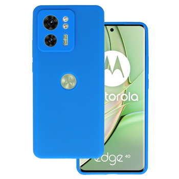 Silicone Lite Case do Motorola Edge 40 5G niebieski