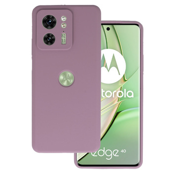 Silicone Lite Case do Motorola Edge 40 5G wrzosowy